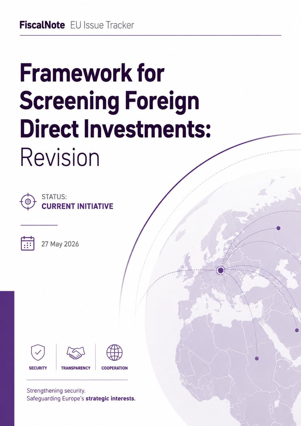 Europa Framework for Screening Foreign Direct Investments_ Revision